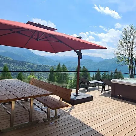 Prázdninový dům Ruhige Bergvilla In Alleinlage Am Mondsee Mit Seeblick Bergblick Und Whirlpool *